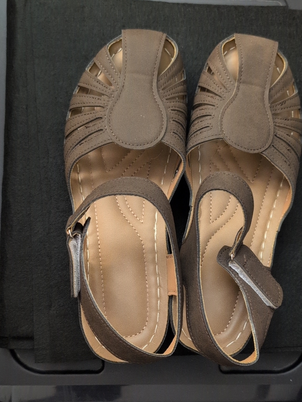 Source Unknown Brown Women’s Slingback Sandals
